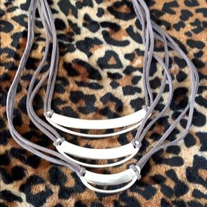 Silpada sterling silver & leather necklace